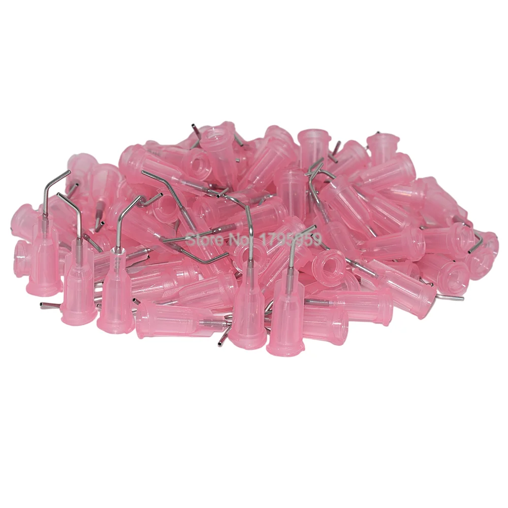 1000 шт. 20 г иглы конические изогнутые насадки для дозирования клея игла дозатор