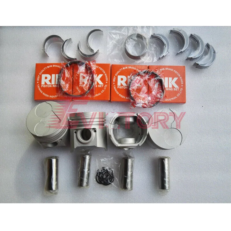 Для ремонта двигателя KUBOTA V1902 комплект overhual поршень + колец подшипников