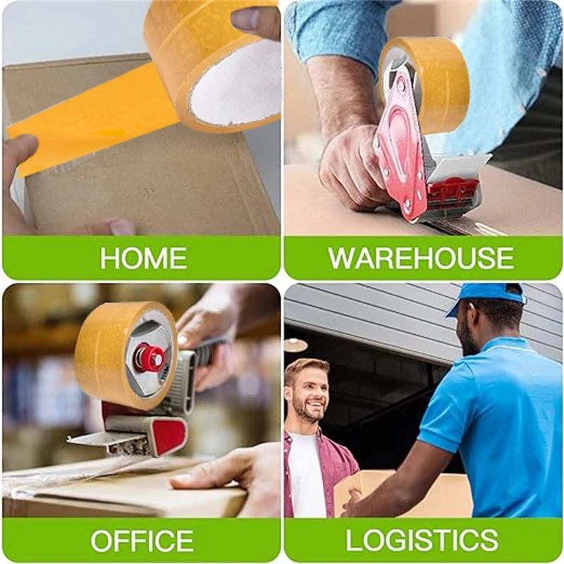 3/6 рулонов 46 м прозрачная лента инструменты для упаковки офиса водонепроницаемый