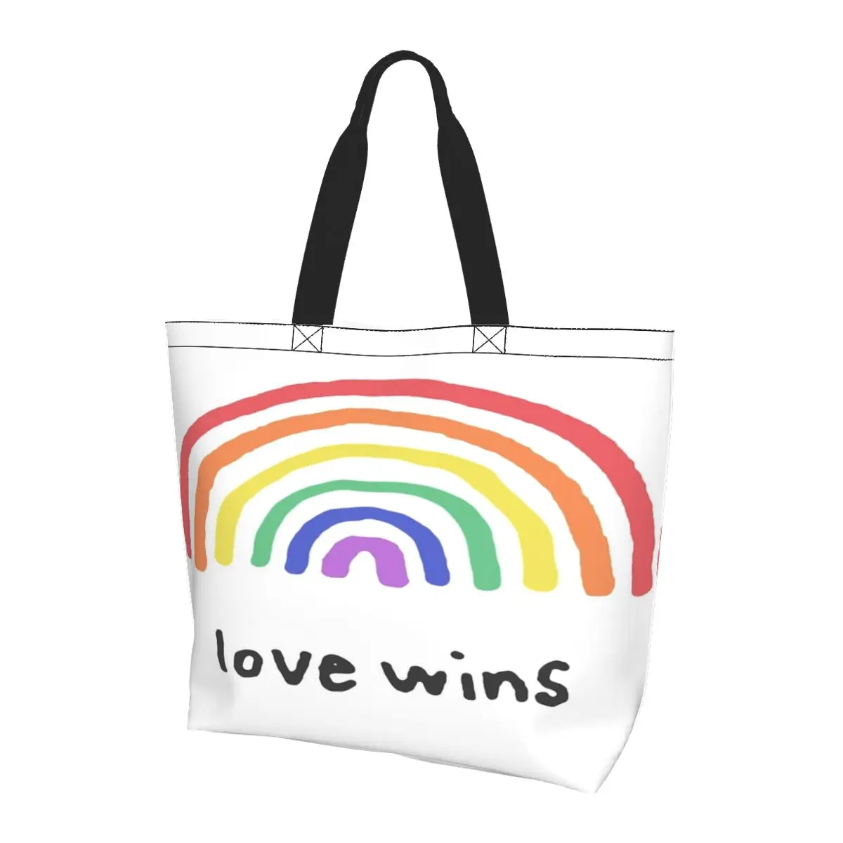 

Сумка через плечо ЛГБТ + PRIDE, сумка-тоут, модная вместительная сумка через плечо с узором в разных стилях