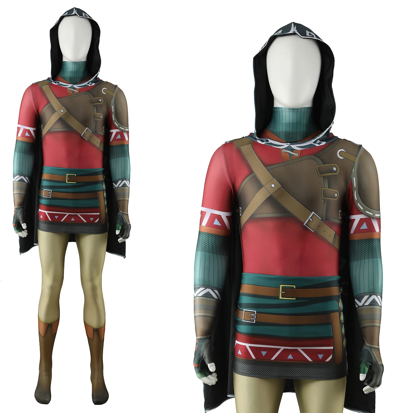 Костюм супергероя The Legend of Zelda 2 костюм из спандекса с 3D принтом для косплея на