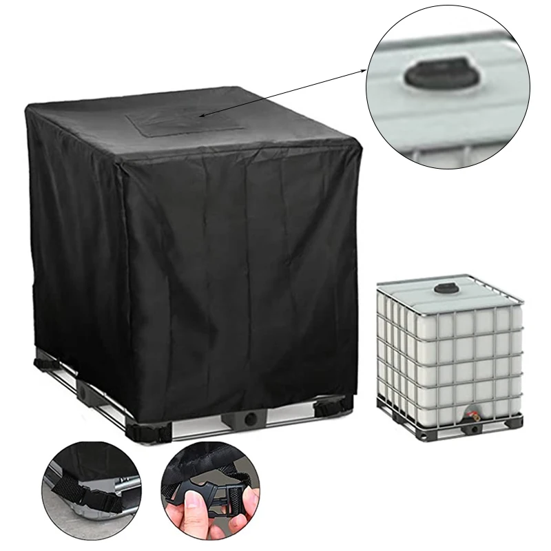 

Water Tank Protective Cover for 1000 Iiters IBC Container Waterproof And Dustproof Cover Sunscreen Oxford 210D Outdoor Cover