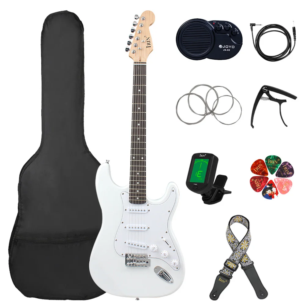 

IRIN 39 Inch 6 Strings Electric Guitar 22 Frets Basswood Body Electric Guitar Guitarra With Bag Amp Guitar Parts & Accessories