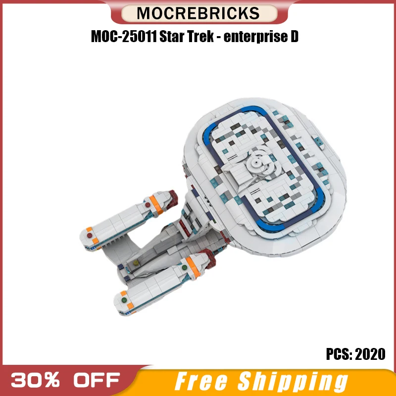 

MOC-25011 U.S.S. Enterprise D набор строительных блоков космический корабль модели космических войн Aircrft строительные блоки игрушки для детей Лучший по...