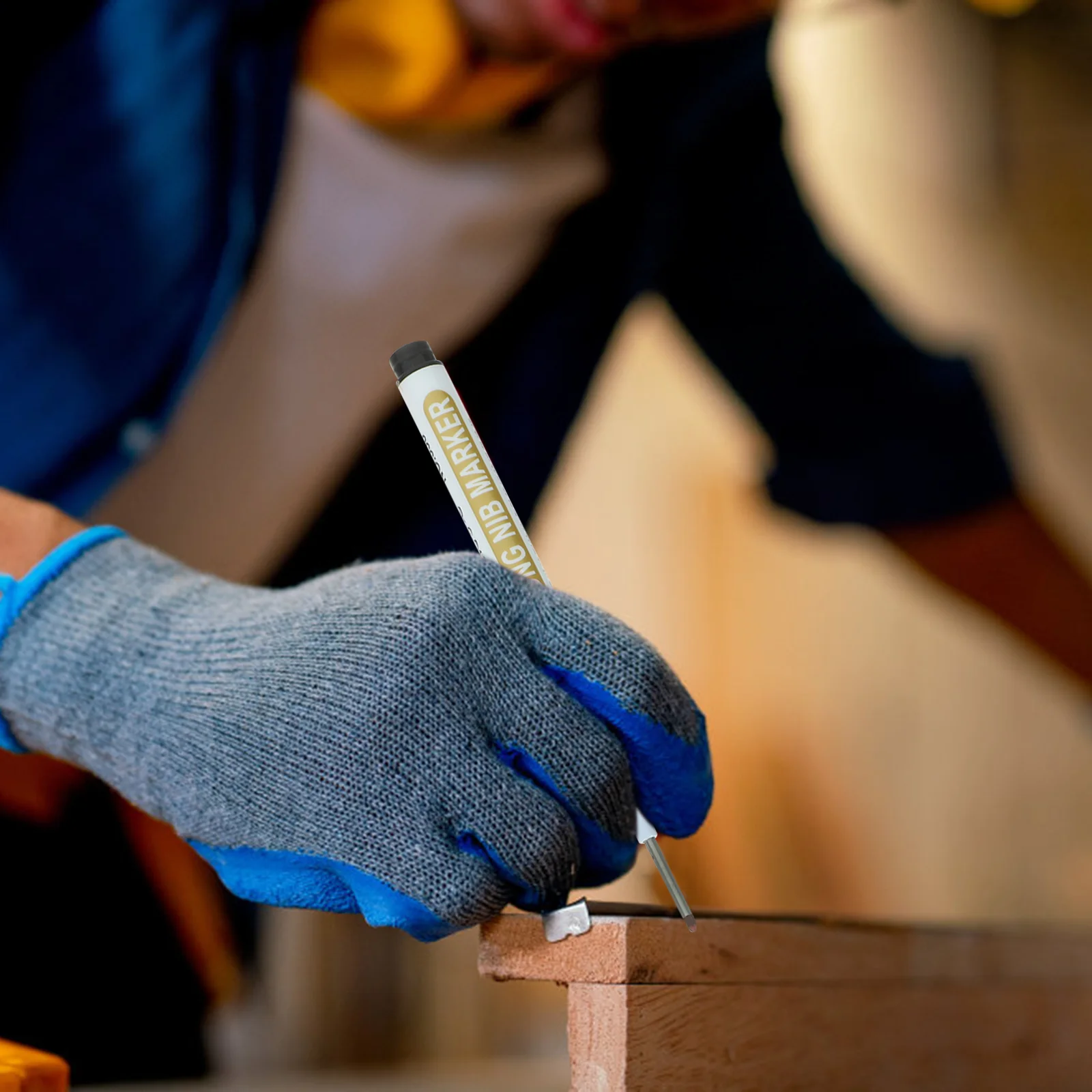 Ручка из 8 шт. красный маркер деревянный длинная головка глубокое отверстие