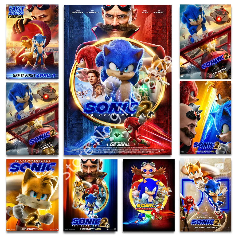 

Bandai Diamond Painting Sonic the Hedgehog 2 Movie Sonic Mosaic Applique Diamond Embroidery Living Room Decoration Handmade Gift
