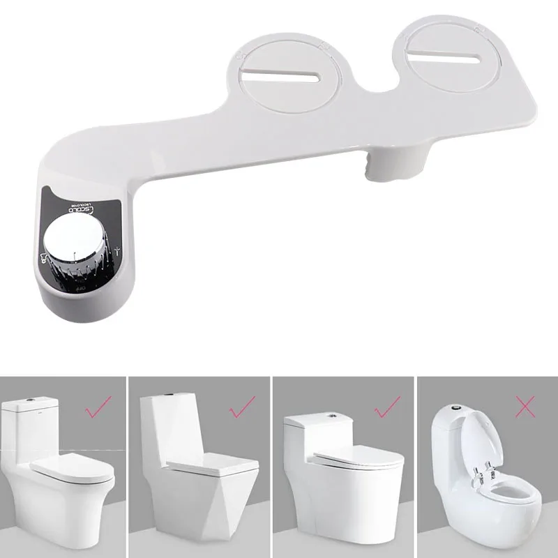 

Bathroom Bidet Accessories Are Suitable for Toilet Seats, Non Electric Bidets, Equipped with Self-Cleaning Dual Nozzles