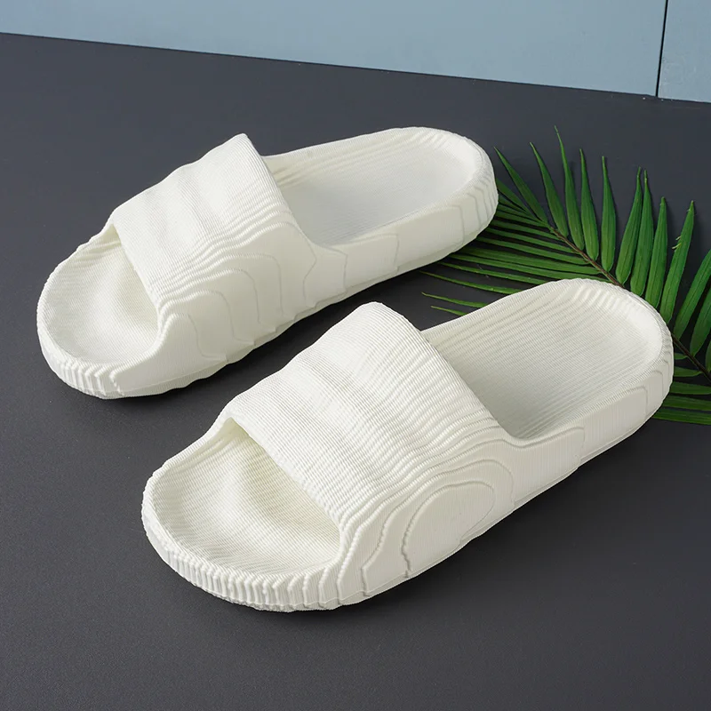 

White Women Home Shoes Men Lightweight Slippers Couples Indoor Flat Sandals Walking Casual Shoes Quick Dry Black Summer Sandals