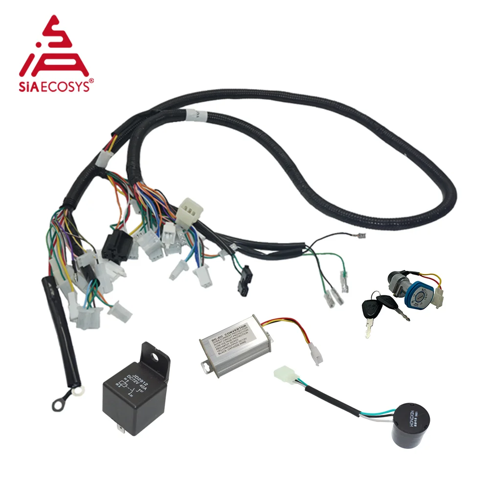 SiAECOSYS QS165 5000 Вт 72 В 35H V1 V2 Комплект для переоборудования двигателя среднего привода Go Kart с контроллером Fardriver ND72680 (art.: 3920d05db1d71) - 3920d05db1d71