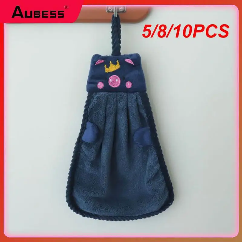 

5/8/10PCS High-quality Quick Drying Used Repeatedly Kitchen Towel Lazy Rag Towel Cute Design Small Household Items Neatly Wired