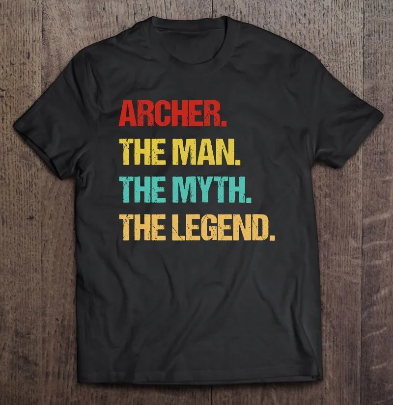

Футболка мужская с надписью «Archer The Myth The Legend»