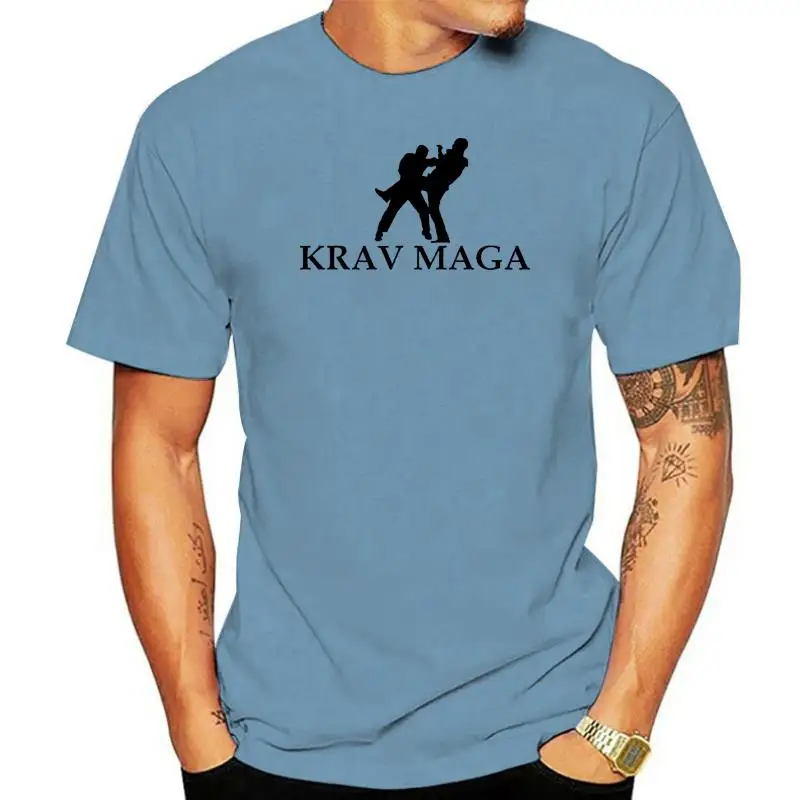 

2022 New Pure Cotton Short Sleeves Hip Hop Fashion Mens T-shirt Krav Maga Israeli Martial Art Combat T-shirt