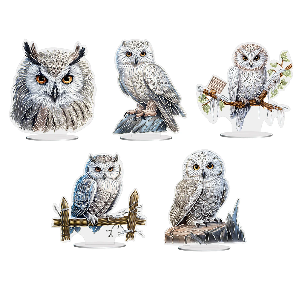 Специальная форма алмазная живопись настольное искусственное украшение с белой