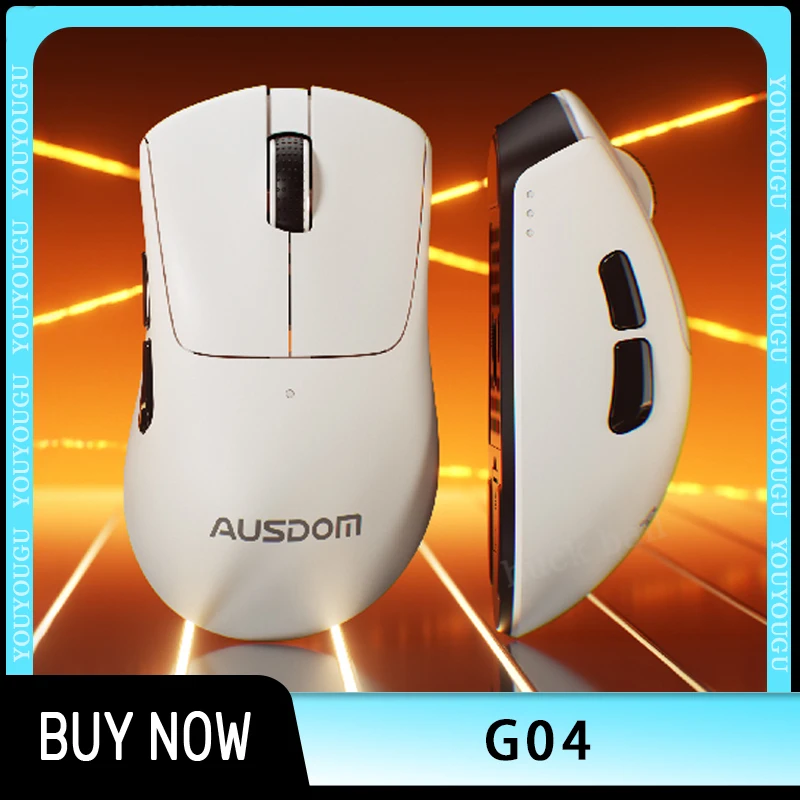 Беспроводная мышь Ausdom G04 Paw3311 12000 точек на дюйм 3 режима Bluetooth геймерские мыши