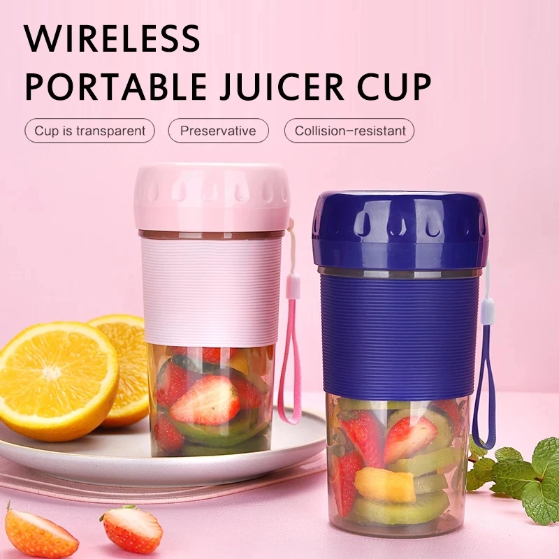 

300ML Portable Electric USB Rechargeable Juice Maker Mini Food Processor Juicer Cup Machine Orange Juicer Kitchen Accessories
