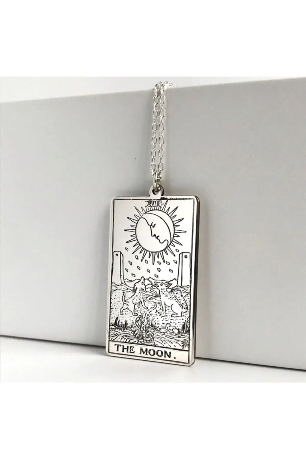 

925 пробы Серебряный Таро луна ожерелье ювелирные изделия и фотоаксессуары