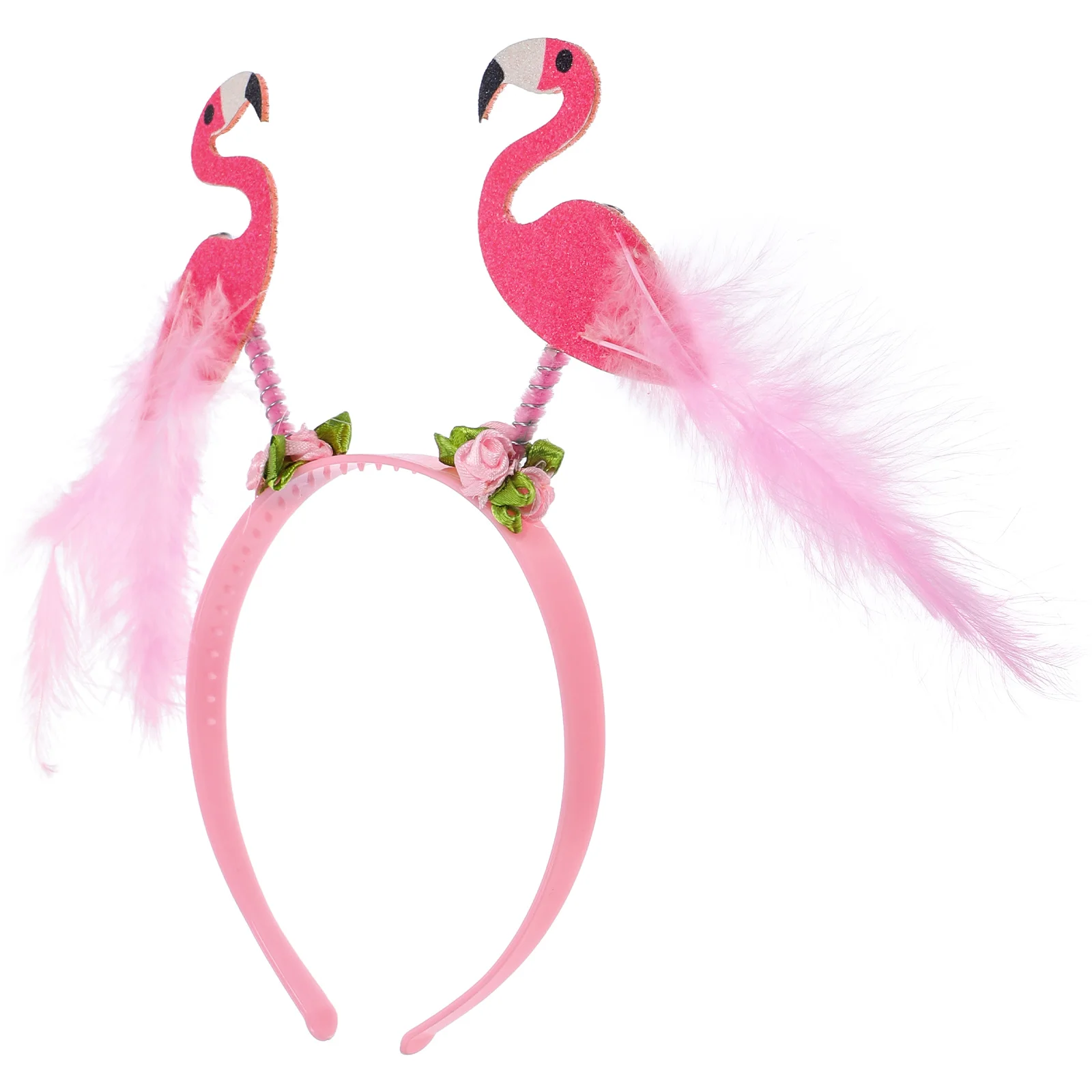 

Little Girl Hair Accessories Flamingo Headband Headdress Hawaii Party Beach Hawaiian Favor Women Man