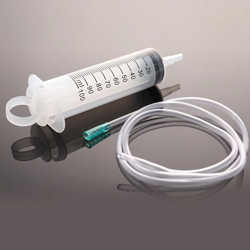 

100ML Syringe Reusable Large Hydroponics Nutrient Sterile Health Measuring Injector Tools Dog Cat Feeding Accessories With Pipe