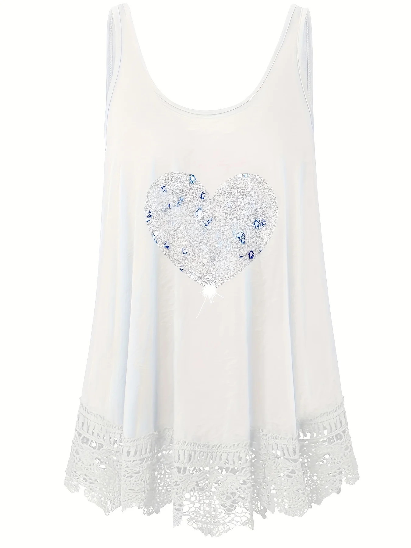 Женский жилет в форме сердца Parara повседневный кружевной топ без рукавов с