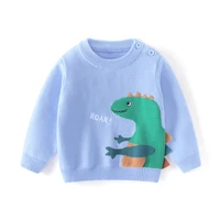 sweater knit jumper for boy kids autumn winter clothes animal dinosaur warm for baby toddlers