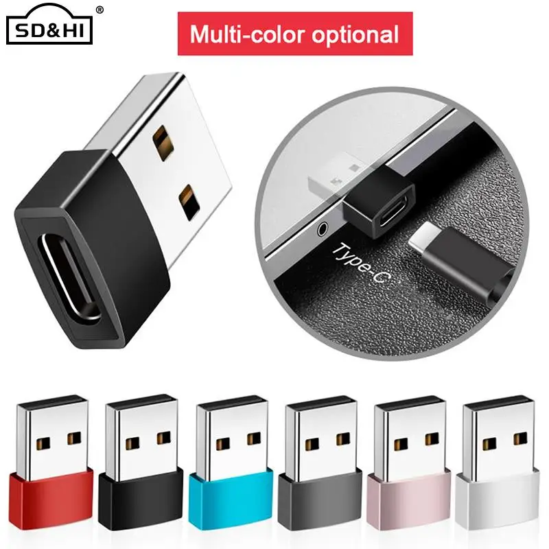 

1 шт. алюминиевый сплав Type-C к usb 2. 0 Адаптер USB «папа»-«мама» Type-C