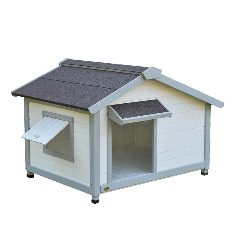 

Outdoor Wooden House Type Cages for Dogs with window breeding cages for dogs