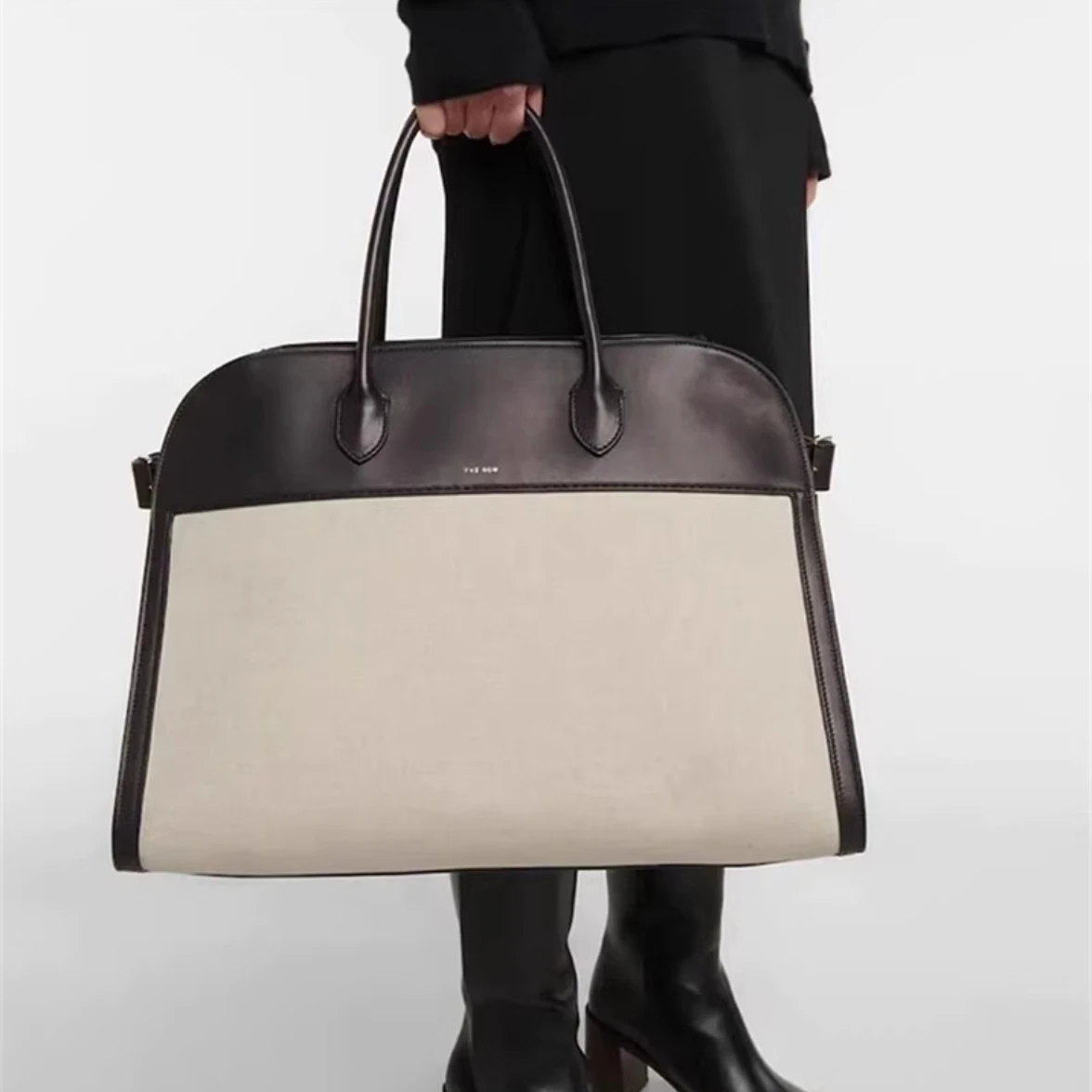 

Новинка 2023, Классическая стильная сумка R0W из воловьей кожи, парусиновая сумка Margaux15,10, сумка через плечо, Вместительная женская сумка высокого качества