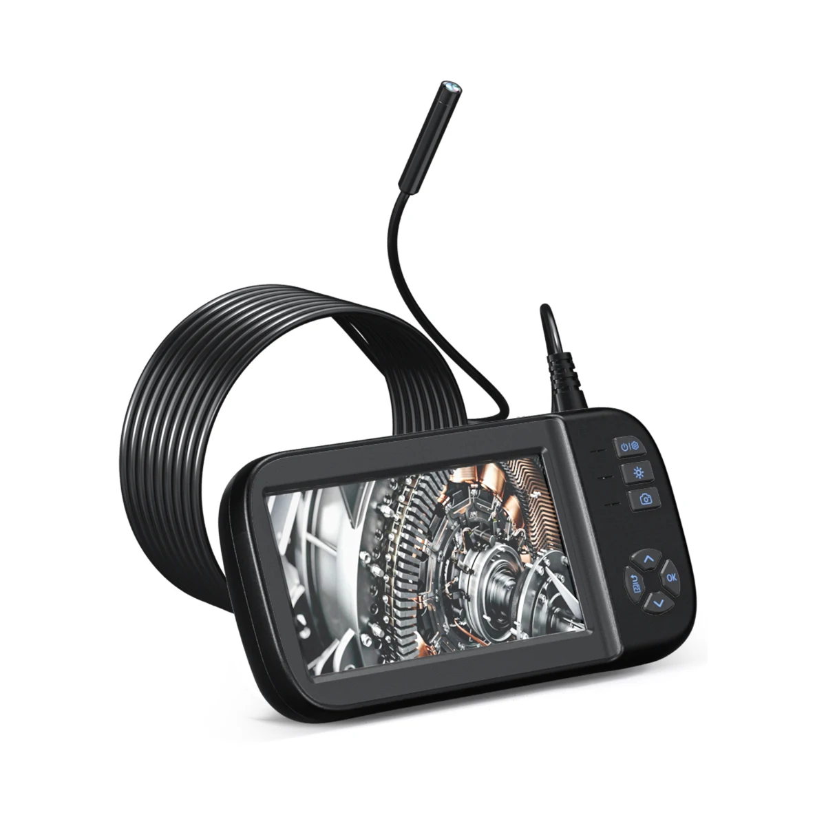 

Промышленный эндоскоп 1080P HD 4,3 дюймовый ЖК-экран диаметром 5 метров кабель Водонепроницаемая камера-эндоскоп