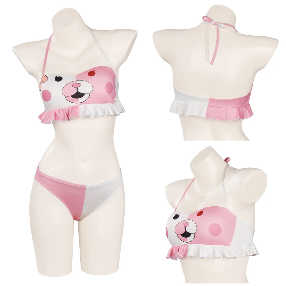 Danganronpa Monomi Cosplay Costume Swimsuit Swimwear Halloween Carnival Suit