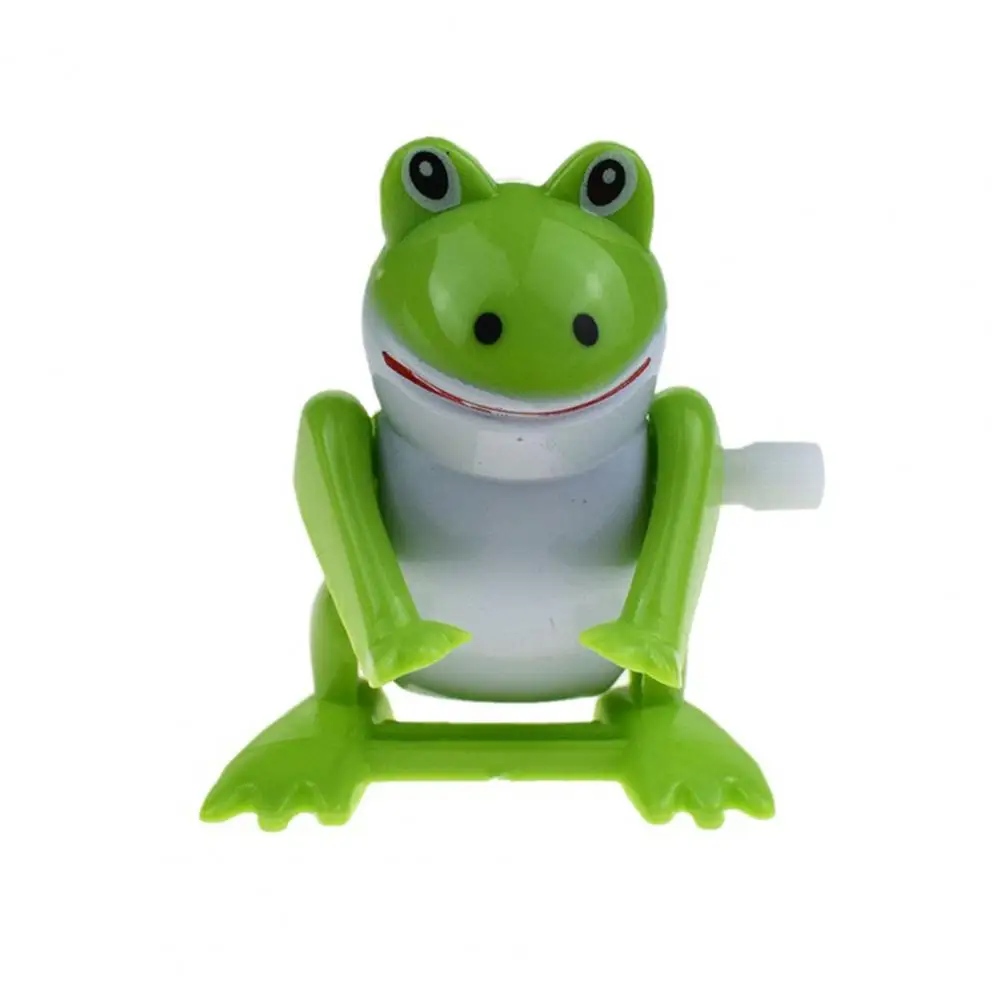 

Novel Clockwork Frog Toy Burr-free Backflip Frog Toy Cute Animal Shape Children Clockwork Spring Playing