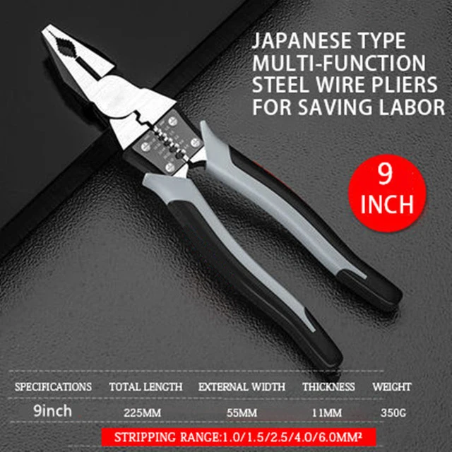 7/9in Multifunctional Universal Diagonal Pliers Needle Nose Kabelschneider Hardware Tools Wire Cutters Electrician Wire Stripper