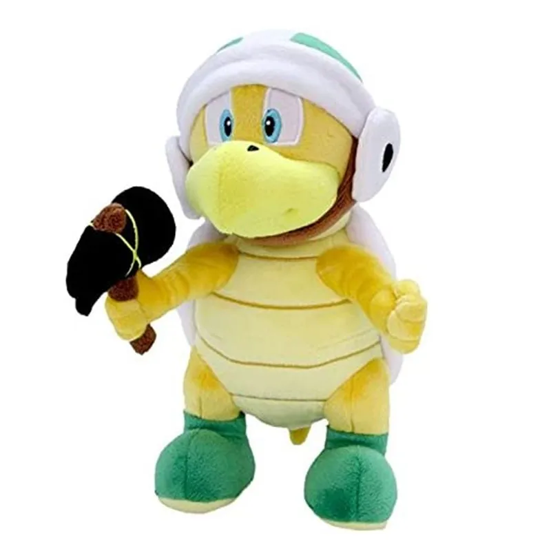 

New Cute Classical Game Hammer Bros Turtle Plush 18CM Kids Stuffed Toys For Children Gifts