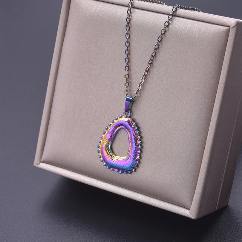 1 шт. Необычные Ожерелья неправильной формы для женщин и мужчин полый кулон