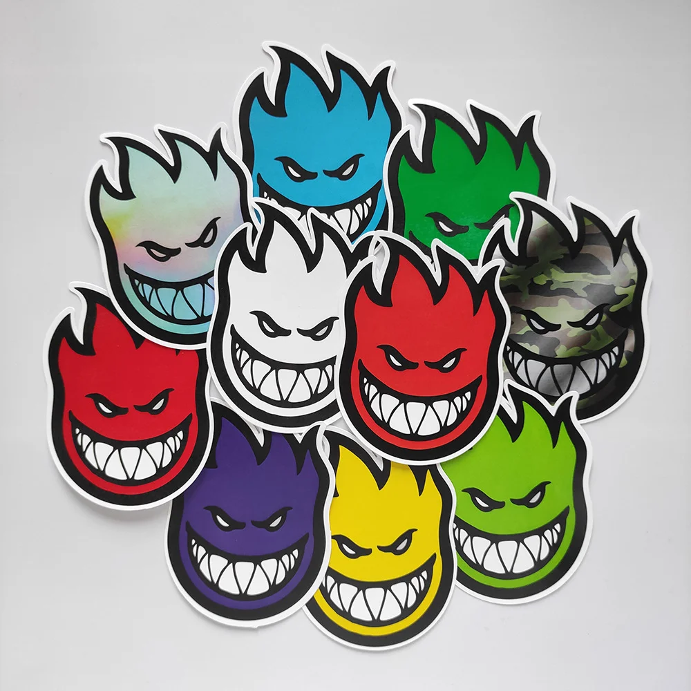 

10 шт. забавные огненные комиксы искусство скейтборд мотоцикл автомобиль телефон Ноутбук наклейка s Упаковка для багажа Гитара велосипед