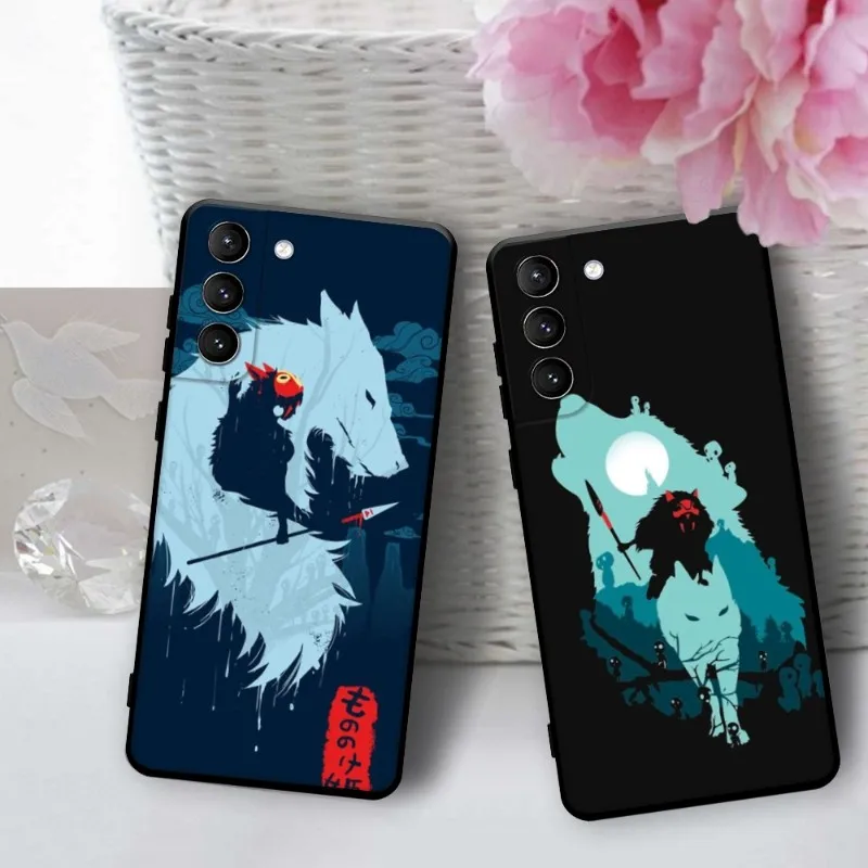 

Anime Princess Mononoke Phone Case For Samsung Galaxy S20 S21 FE S22 S10 Ultra S9 S8 Samsung Note 20 10 Lite Phone Funda