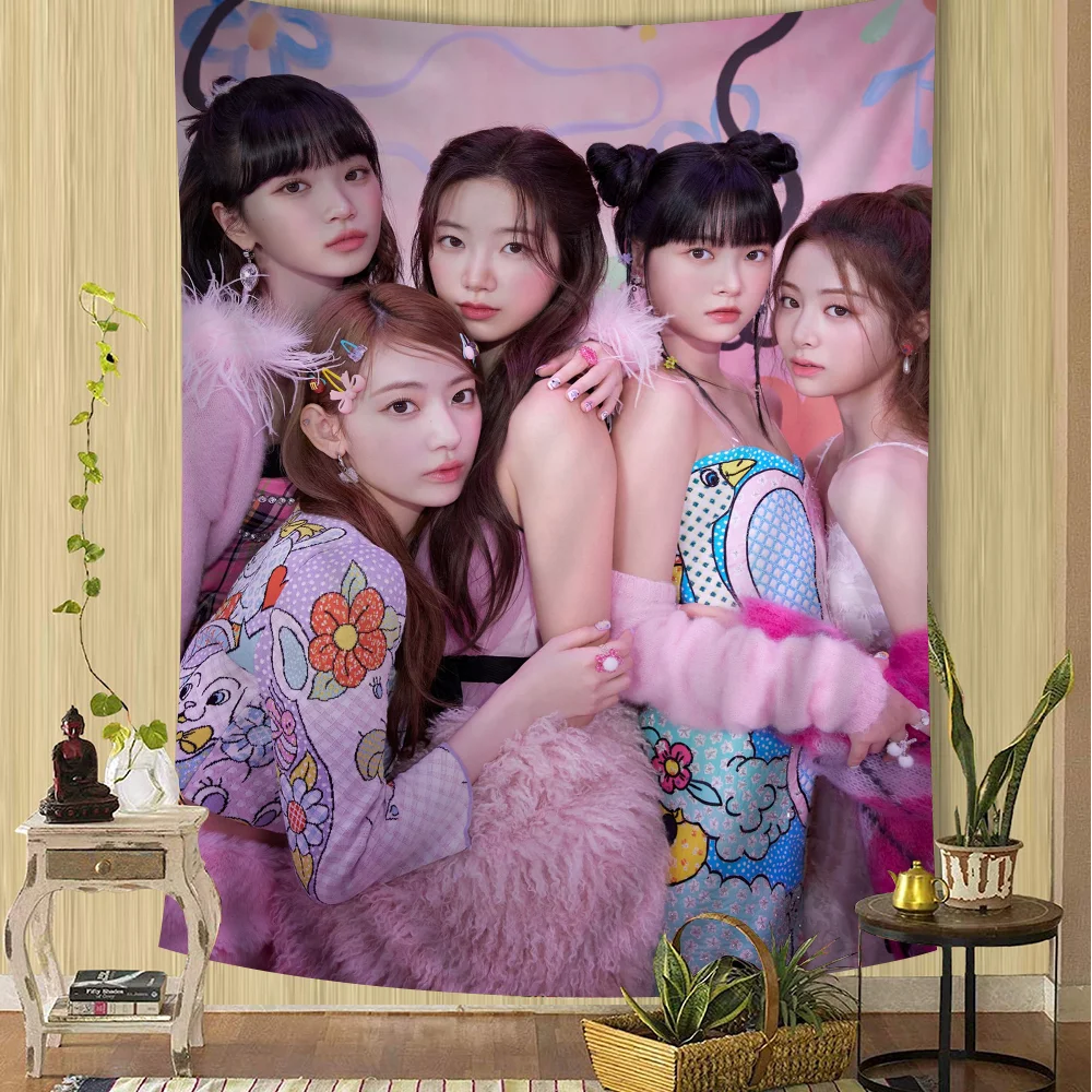 Звездная девушка группа L-LE SSERAFIM сделай сам настенный гобелен подвесной Таро