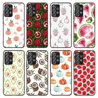 fruit image in colour phone case for samsung galaxy a10 a20 a21s a31 a40 a41 a42 a50 a51 a52 a70 a71 a72 a03s a32 a22 a82