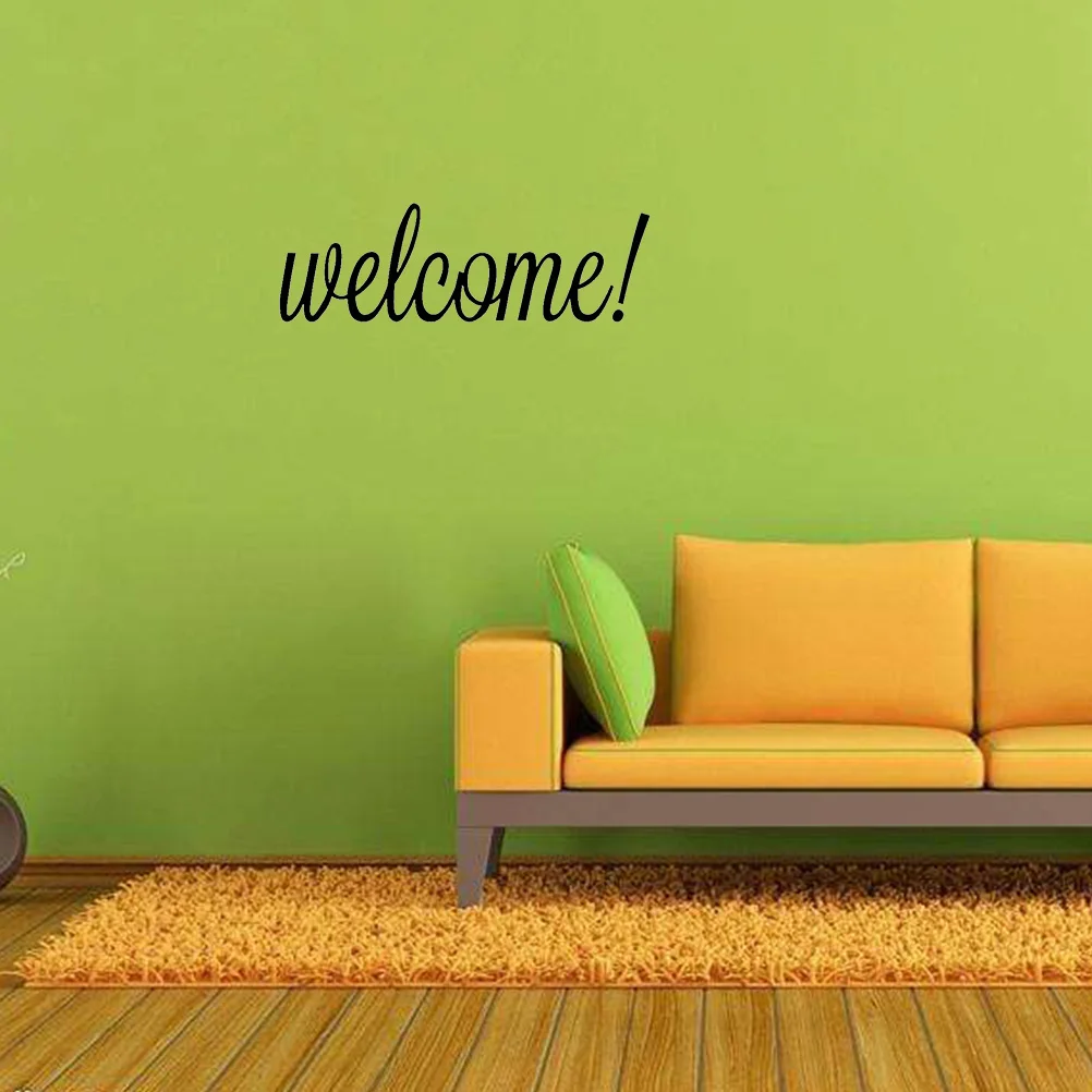 

25 x 8CM Wall Sticker WELCOME Wall Decal Self-adhesive Painting Mural Decor for Corridor Home Room