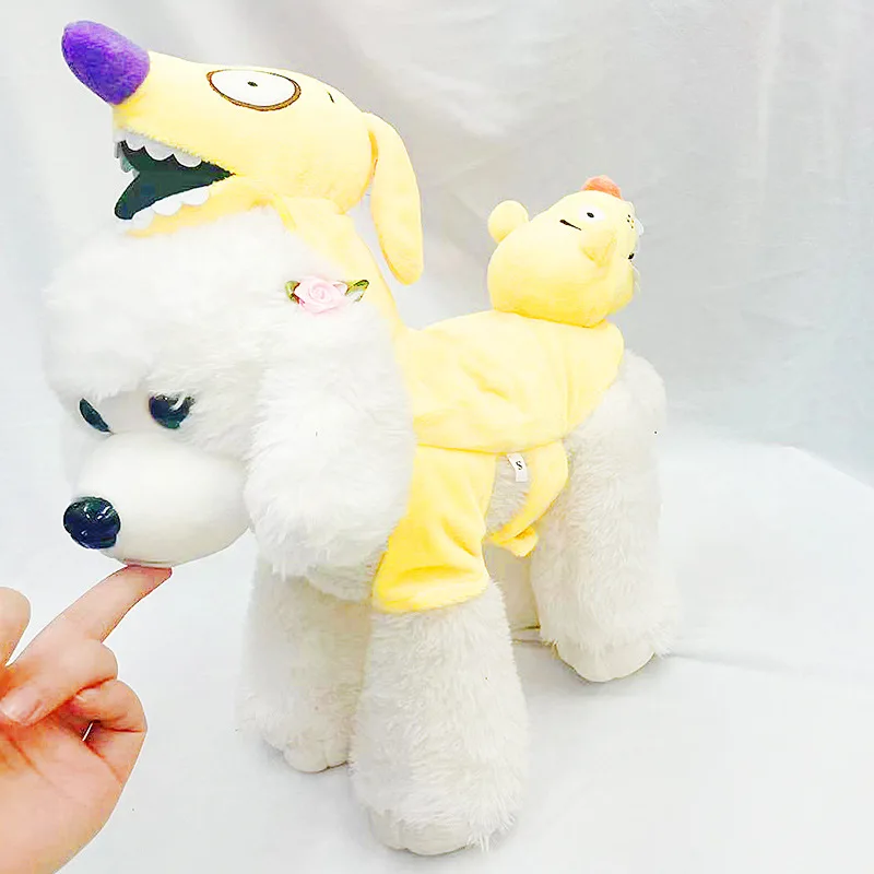 

Funny Halloween Pet Dog Products Costumes Stereo double head Cosplay Clothes For Small Medium Dogs Cats Chihuahua Puppy Clothing