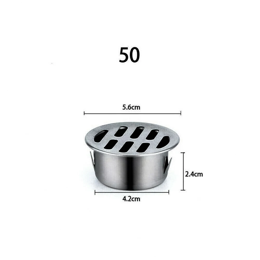 

Floor Drains Stainless Steel Drainer Thicken Drainage Roof Patio Round Flat Floor Drain Cover Home Improvement