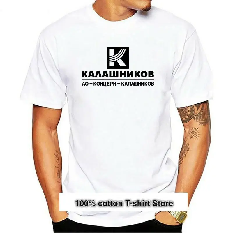 

Camiseta de algodón para hombre, prenda de vestir, estilo Hip Hop, de calle, Kalashnikov Ak, novedad