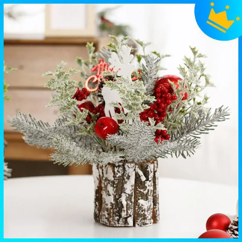 

Mini Christmas Tree 346g Small And Lightweight High Quality Lovely Multi-purpose Christmas Window Decoration Desktop Ornaments
