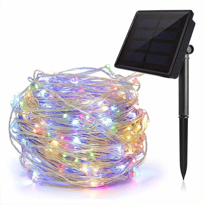 

Outdoor Solar Christmas Decorative Light String Waterproof Remote Control Colored Light Courtyard Decorative Lights