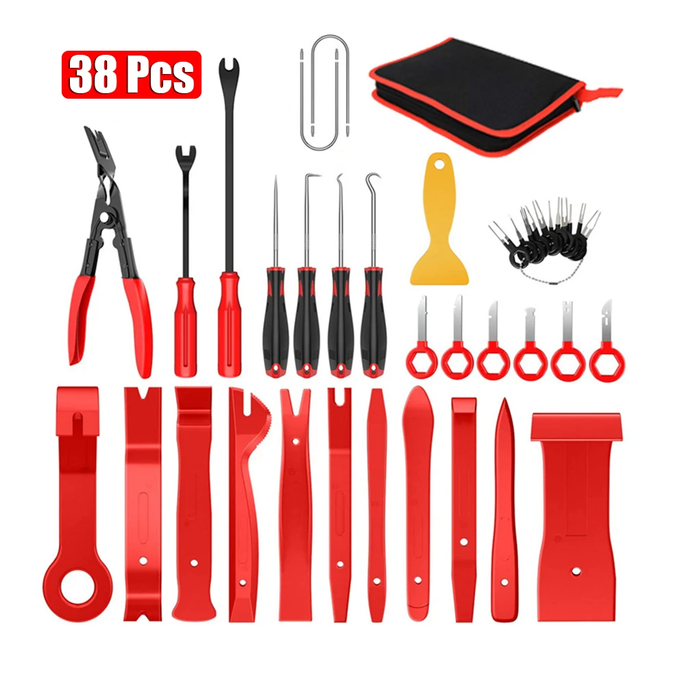 

Автомобильные инструменты, набор для разборки салона автомобиля, инструмент для снятия пластиковой отделки, автомобильные зажимы, съемник, инструменты для панели автомобиля «сделай сам», Набор съемников для отделки автомобиля