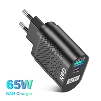 ukgo 65w gan charger type c pd usb qc 4 0 qc 3 0 quick charge protable wall adapter for iphone 13 12 samsung galaxy macbook ipad