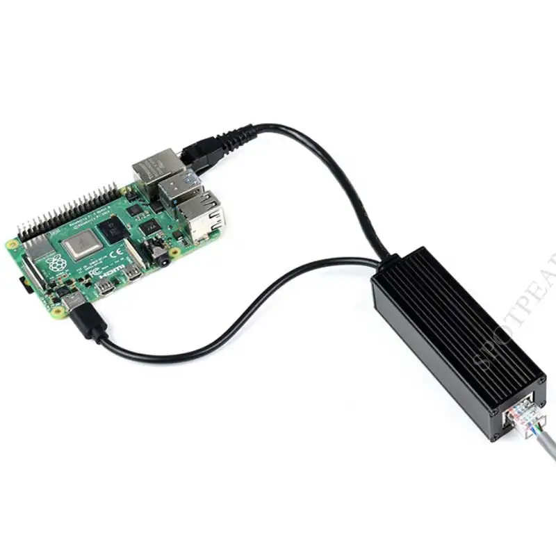Промышленный гигабитный разветвитель PoE Type-C/DC/Micro для Raspberry Pi/веб-камеры/WirelessAP