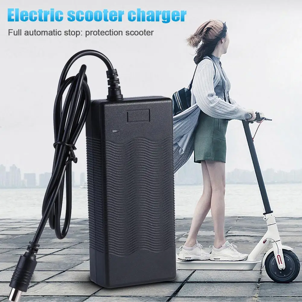 

Durable Electric Scooter Charger Multiple Protection Overvoltage Protection 42V 2A Adapter M365 Electric Scooter Charger