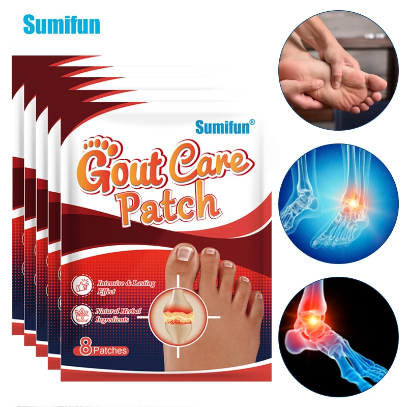 

8Pcs/bag Sumifun Gout Care Sticker Toe Finger Bunion Hallux Valgus Patch Arthritis Rheumatism Joint Muscle Pain Relief Plaster