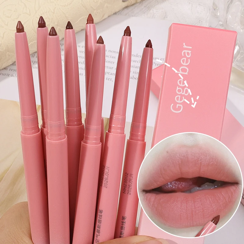 Lipstick Pen Waterproof Non-stick Cup Smooth Velvet Lipliner Pencil Nude Lasting Lip Tint Makeup Cosmetic