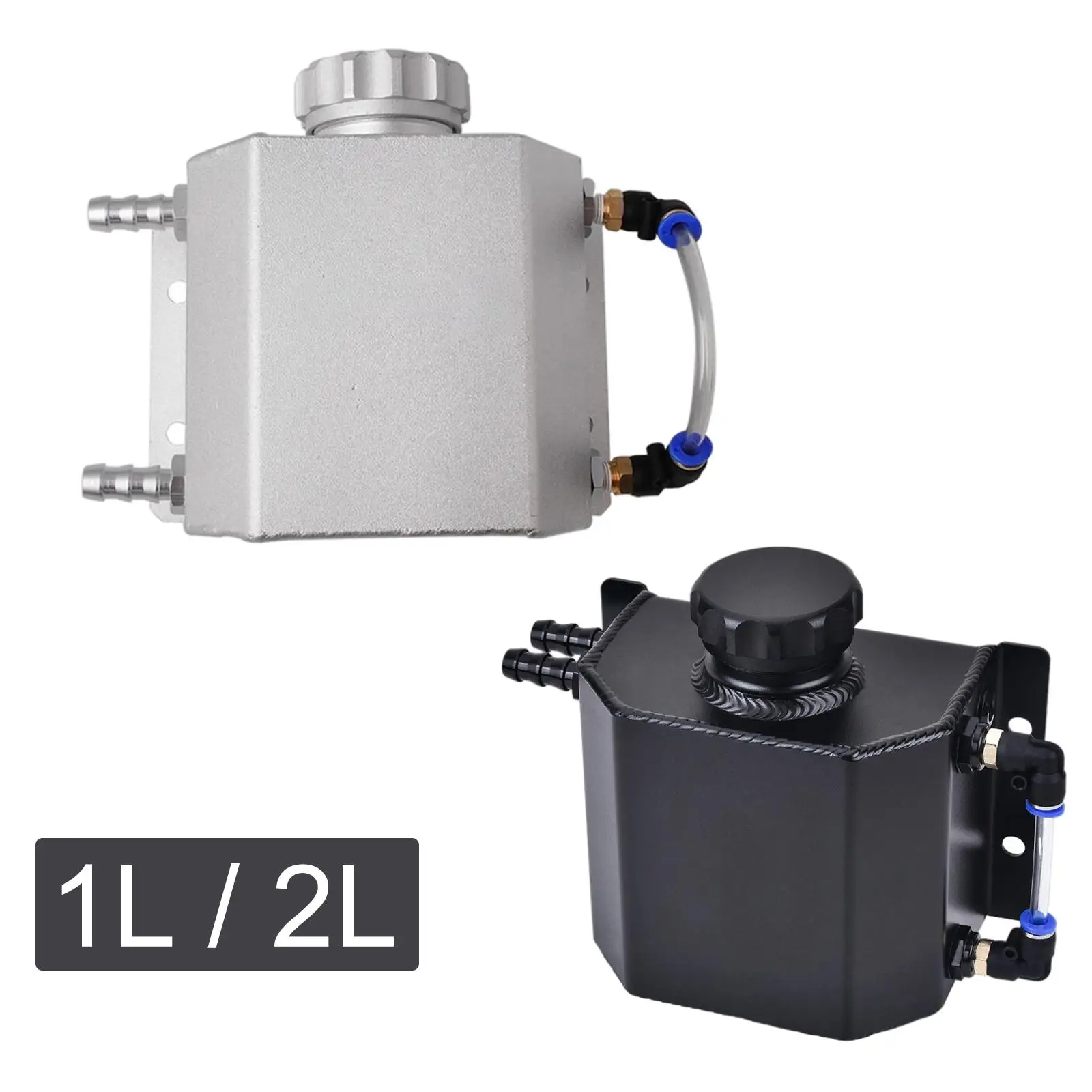 

Universal Oil Catch Can Tank Replaces Aluminum Accessories Spare Parts Easy to Install Reservoir Oil Can Tank